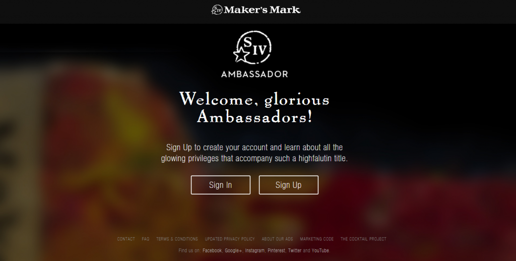 Maker's Mark Ambassador Program